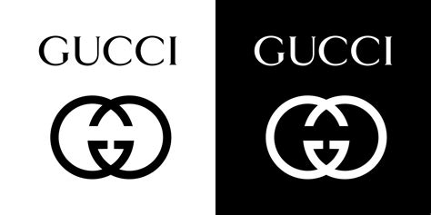 gucci logal black and white|Gucci cursive logo.